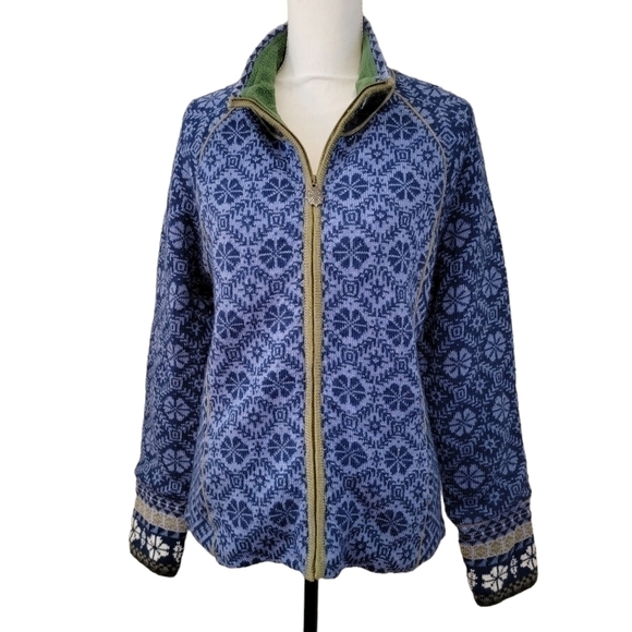 ICELANDIC Wool Zip Cardi - Picture 1 of 8